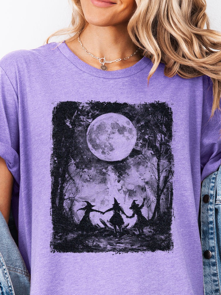 Vintage Dancing Witches Graphic Tee