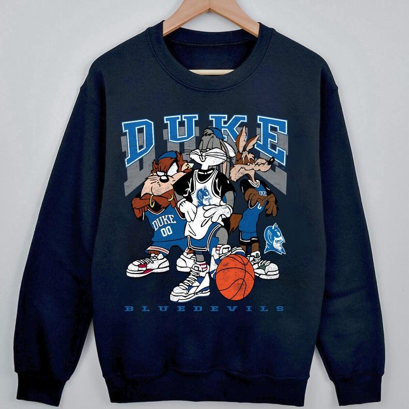 Vintage Duke Blue Devils Looney Tunes Sweatshirt style 001