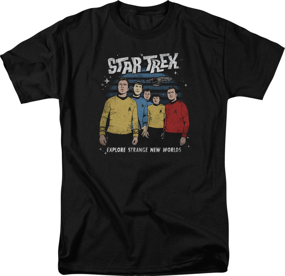 Vintage Explore Strange New Worlds Star Trek T-Shirt