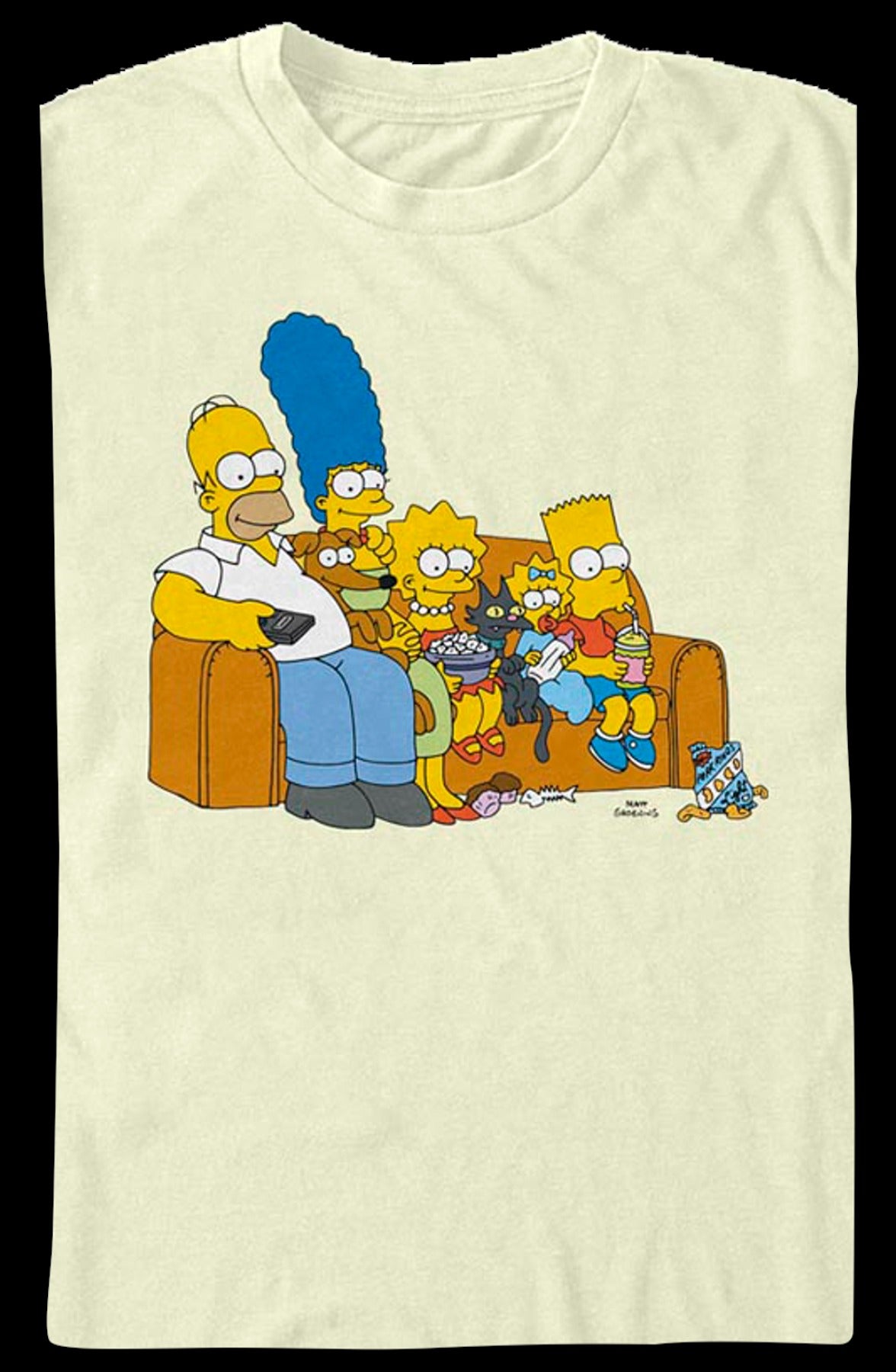Vintage Family Couch The Simpsons T-Shirt
