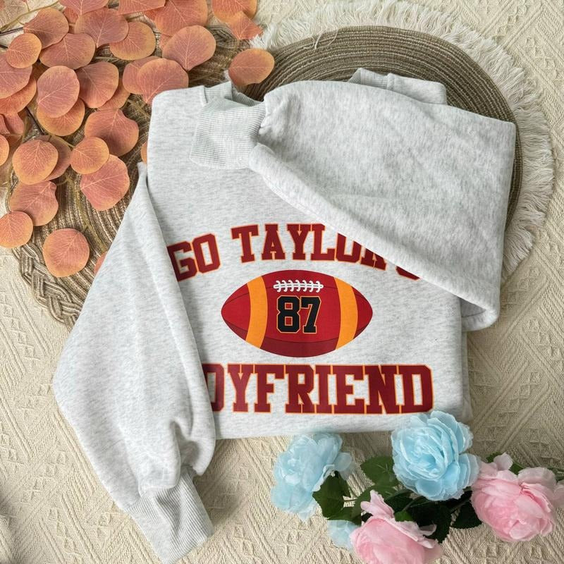 Vintage Football Go TL Boyfriend Shirt, Football Team Shirt