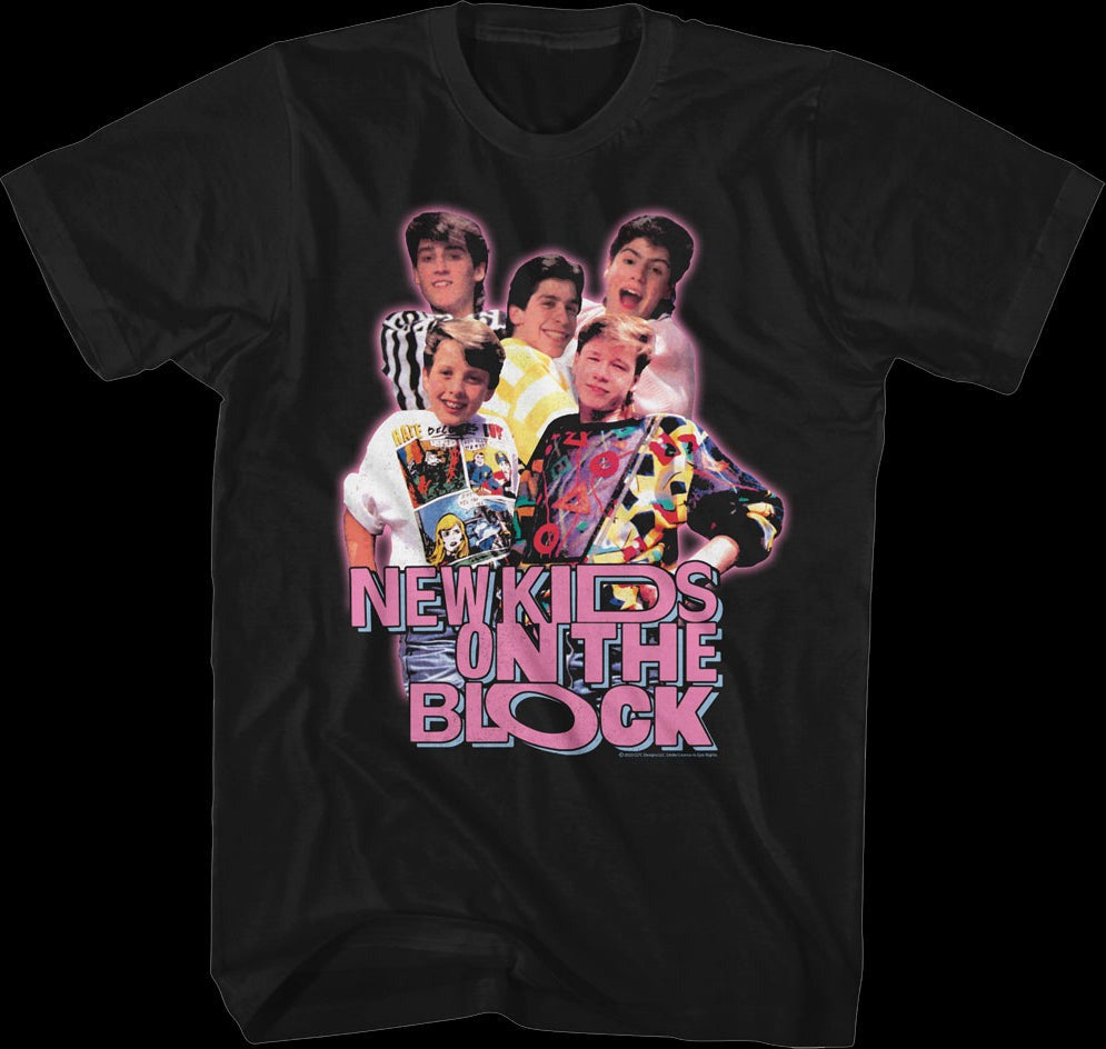 Vintage Group Photo New Kids On The Block T-Shirt