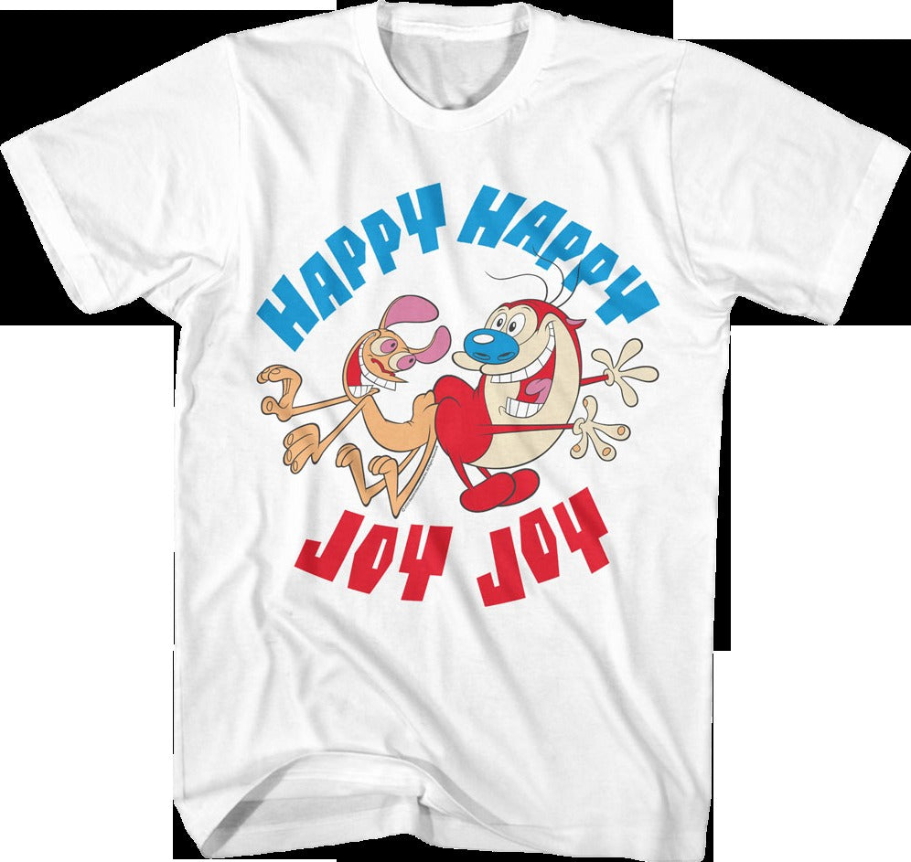Vintage Happy Happy Joy Joy Ren And Stimpy T-Shirt