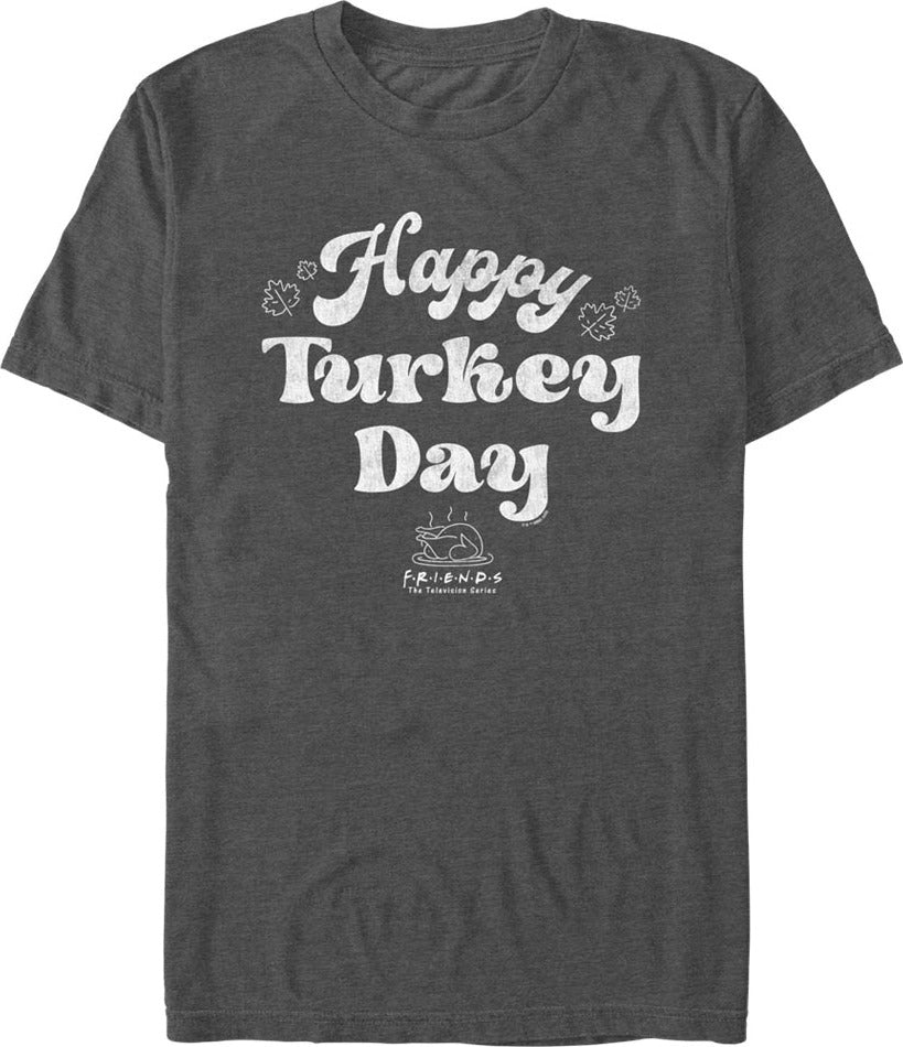 Vintage Happy Turkey Day Friends T-Shirt