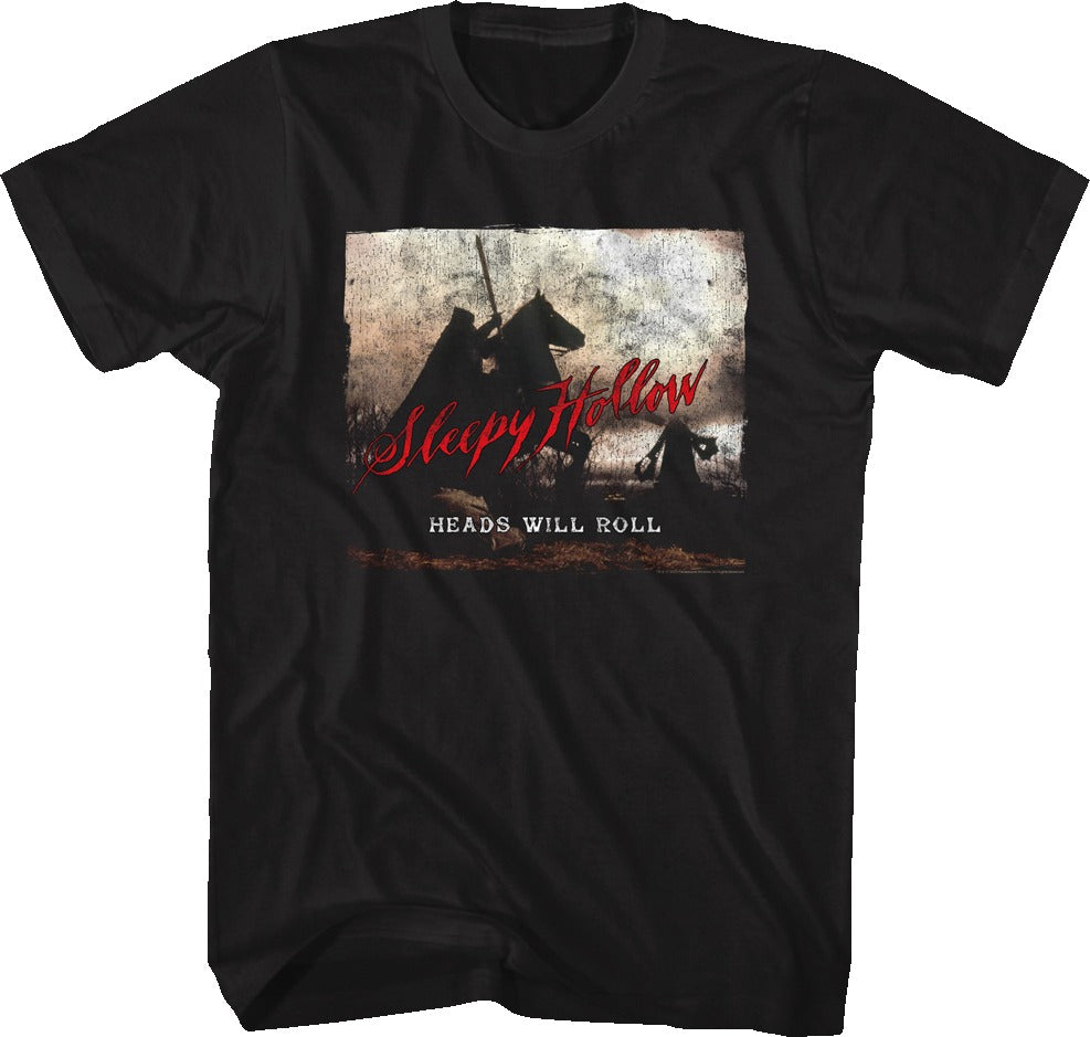 Vintage Heads Will Roll Poster Sleepy Hollow T-Shirt