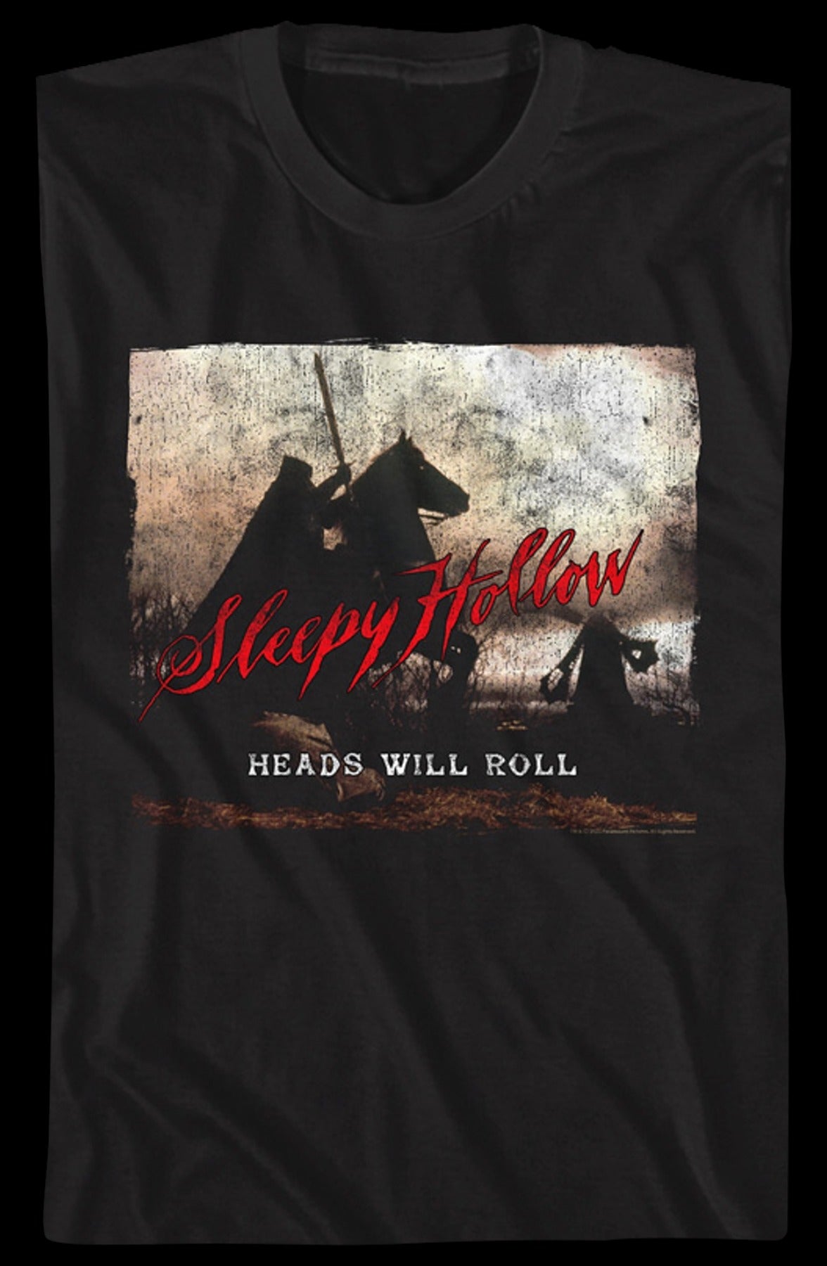 Vintage Heads Will Roll Poster Sleepy Hollow T-Shirt