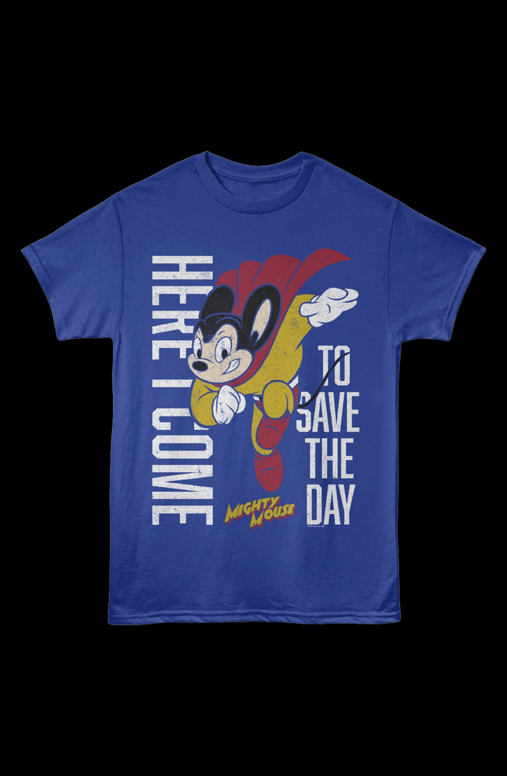 Vintage Here I Come To Save The Day Mighty Mouse T-Shirt
