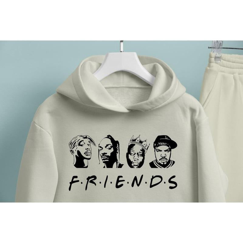 Vintage Hip Hop Tee, 2pac, Big, SnoopDogg, Ice Cube, Silhouette Shirt, Friends Shirt, Unisex Hoodie, Sweatshirt For Fans