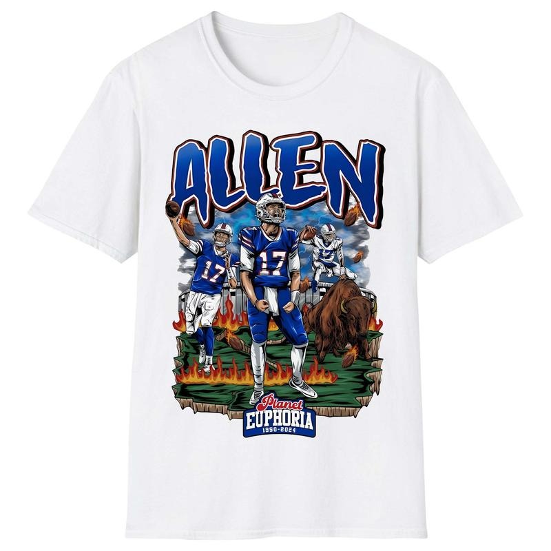 Vintage Josh Allen Bufalo Bill Graphic T-Shirt, Football American T-Shirt, From Classic To Bright - Styles For Every Occasion - Limited Edition Prints