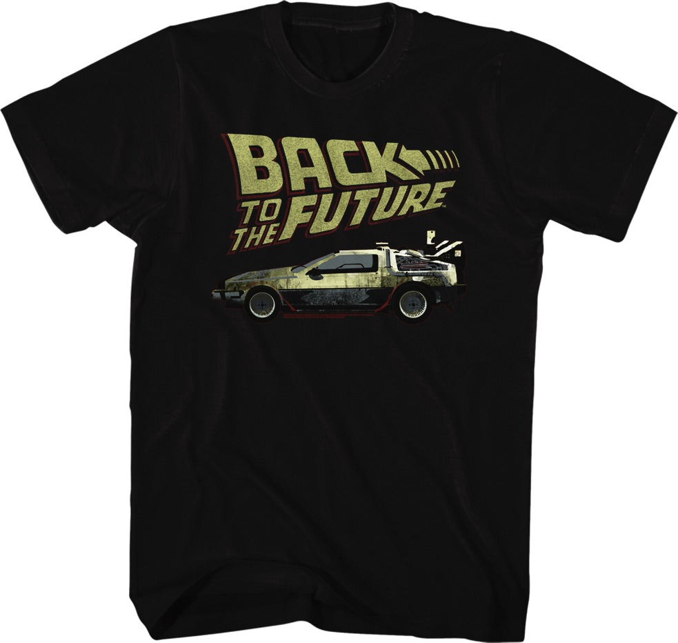Vintage Logo & DeLorean Back To The Future T-Shirt