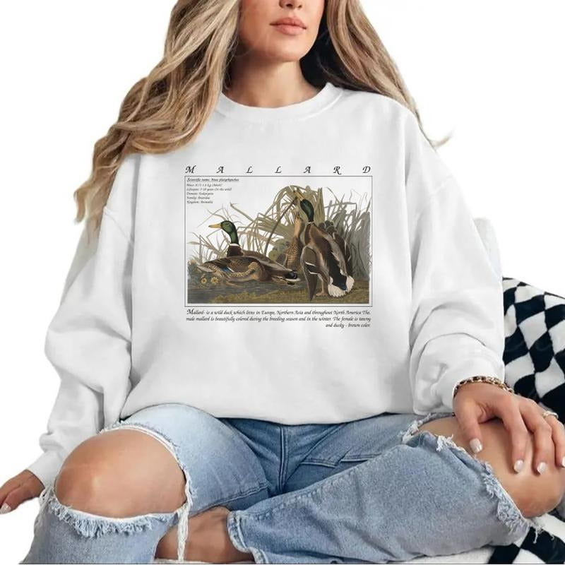 Vintage Mallard Duck 90s Hunting Season Sweatshirt Pullover, T-shirt, hoodie Cotton Unisex
