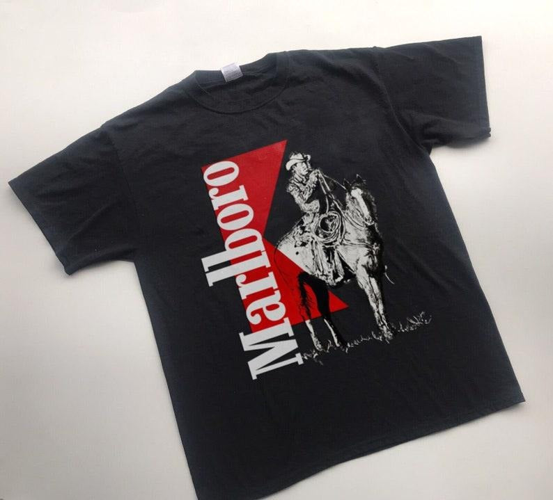 Vintage Marlboro Cowboy Wild West Shirt, Country Music Shirt, Cowboy Shirt, Boho Shirt, Cowboy Tshirt, Country Music Tee  T-shirt, sweater and Hoodie 2 sides