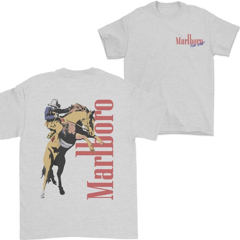 Vintage Marlboro Wild West Shirt, Cowboy Unisex Shirt, For Men, For Women