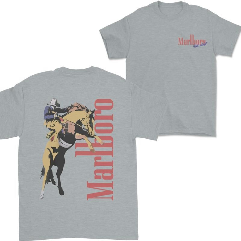 Vintage Marlboro Wild West Shirt, Cowboy Unisex Shirt, For Men, For Women