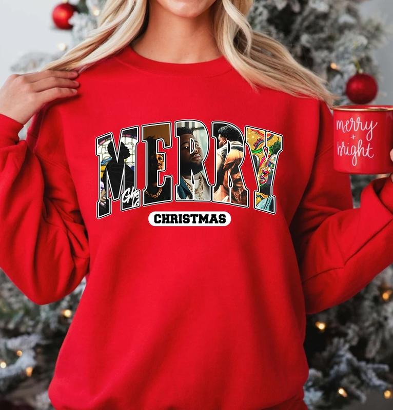 Vintage Merry Christmas RW Shirts, Rapper Music Tour Christmas SweatshirtHoodie Gifts For Fan
