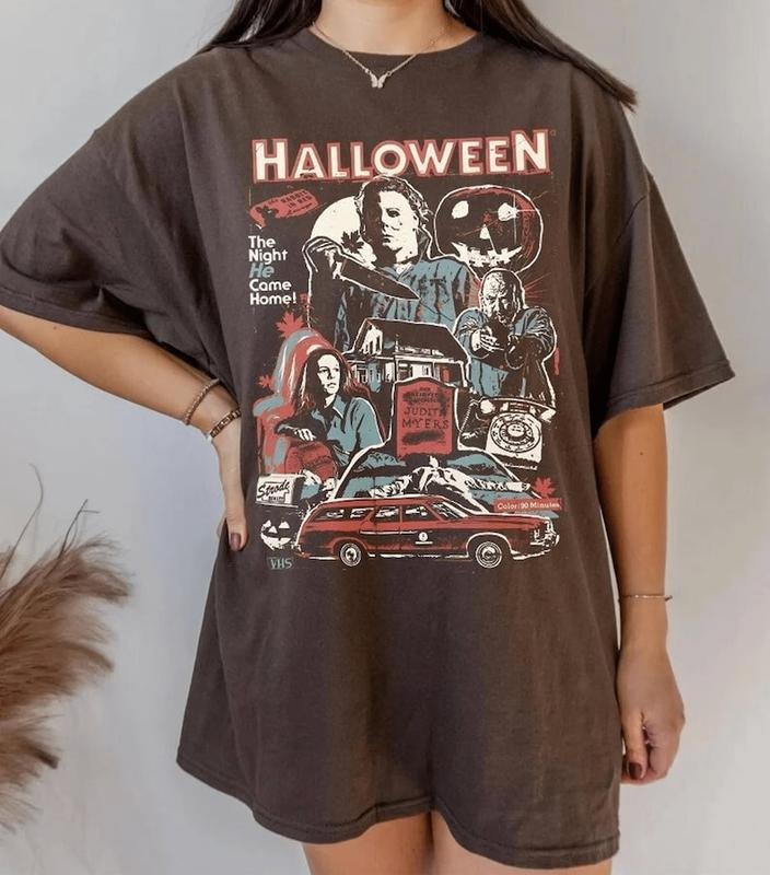 Vintage Michael Myers Halloween Sweatshirt, Michael Myers Halloween The Night He Came Home shirt, Horror Movies Shirt, Horror Movie Hoodie