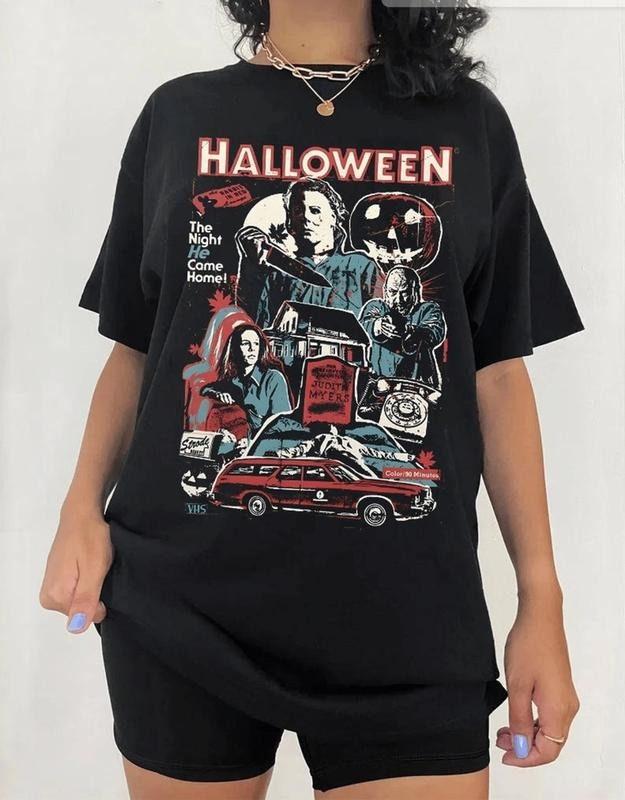 Vintage Michael Myers Halloween Sweatshirt, Michael Myers Halloween The Night He Came Home shirt, Horror Movies Shirt, Horror Movie Hoodie