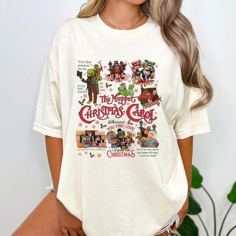 Vintage Muppet Christmas Carol Christmas Sweatshirt, Christmas Gift For Family, Christmas Hoodies Women