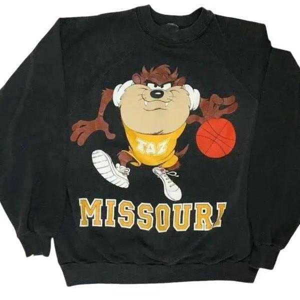 Vintage NCAA Missouri Tigers Looney Tunes Taz Unisex t-shirt, sweatshirt, hoodie