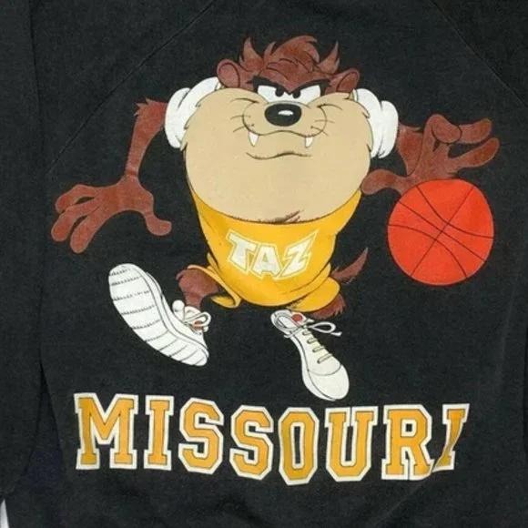Vintage NCAA Missouri Tigers Looney Tunes Taz Unisex t-shirt, sweatshirt, hoodie
