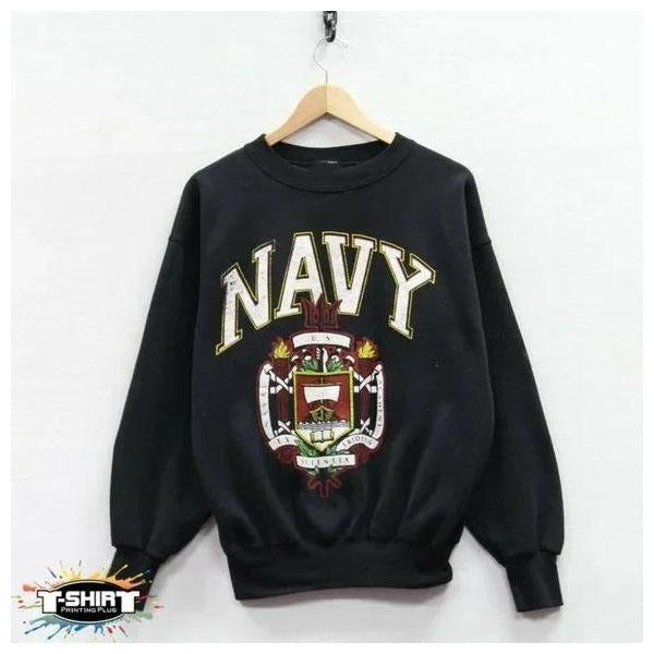 Vintage NCAA Navy Midshipmen Gif Women and Men Unisex t-shirt, sweatshirt, hoodie Classic Cotton Fabric Menswear