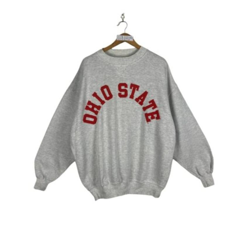 Vintage Ohio State University Buckeyes NCAA Pullover Crewneck Gift Unisex t-shirt, sweatshirt, hoodie Cotton Menswear