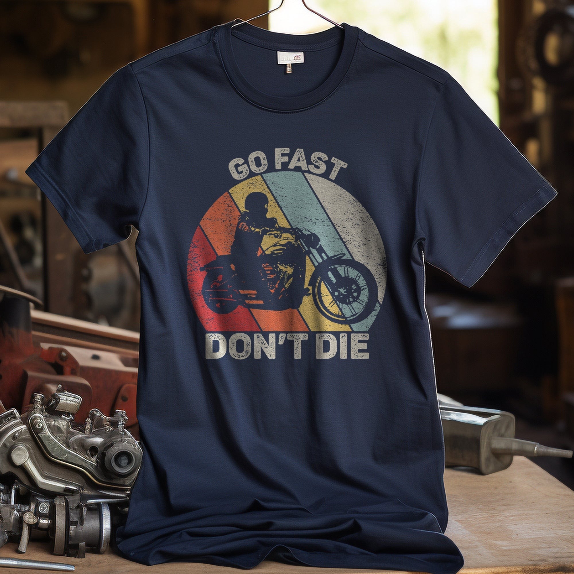 Vintage Retro Go Fast Don't Die T-Shirt