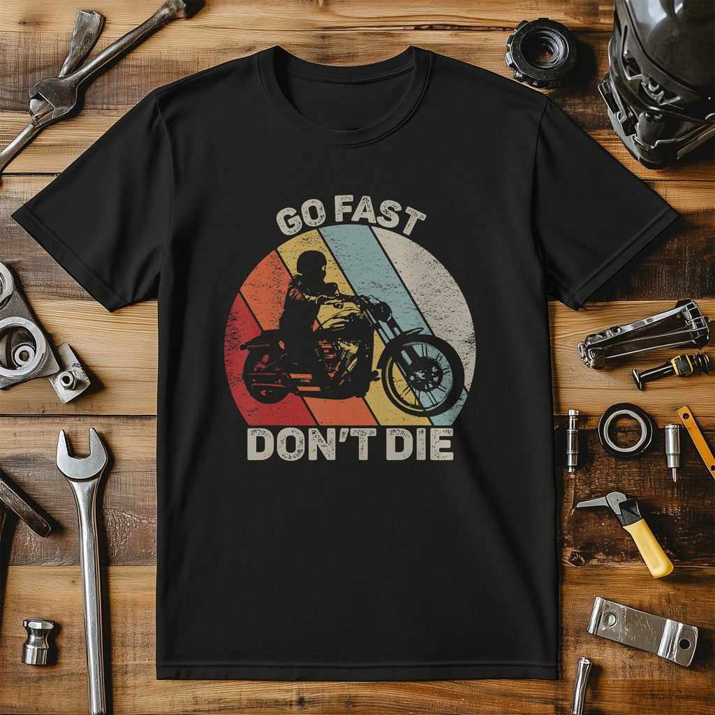 Vintage Retro Go Fast Don't Die T-Shirt