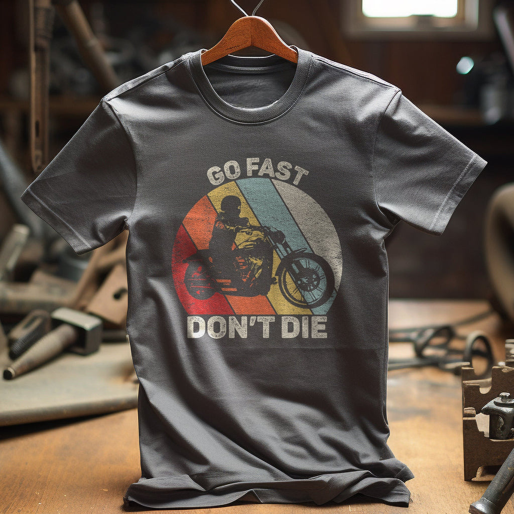 Vintage Retro Go Fast Don't Die T-Shirt