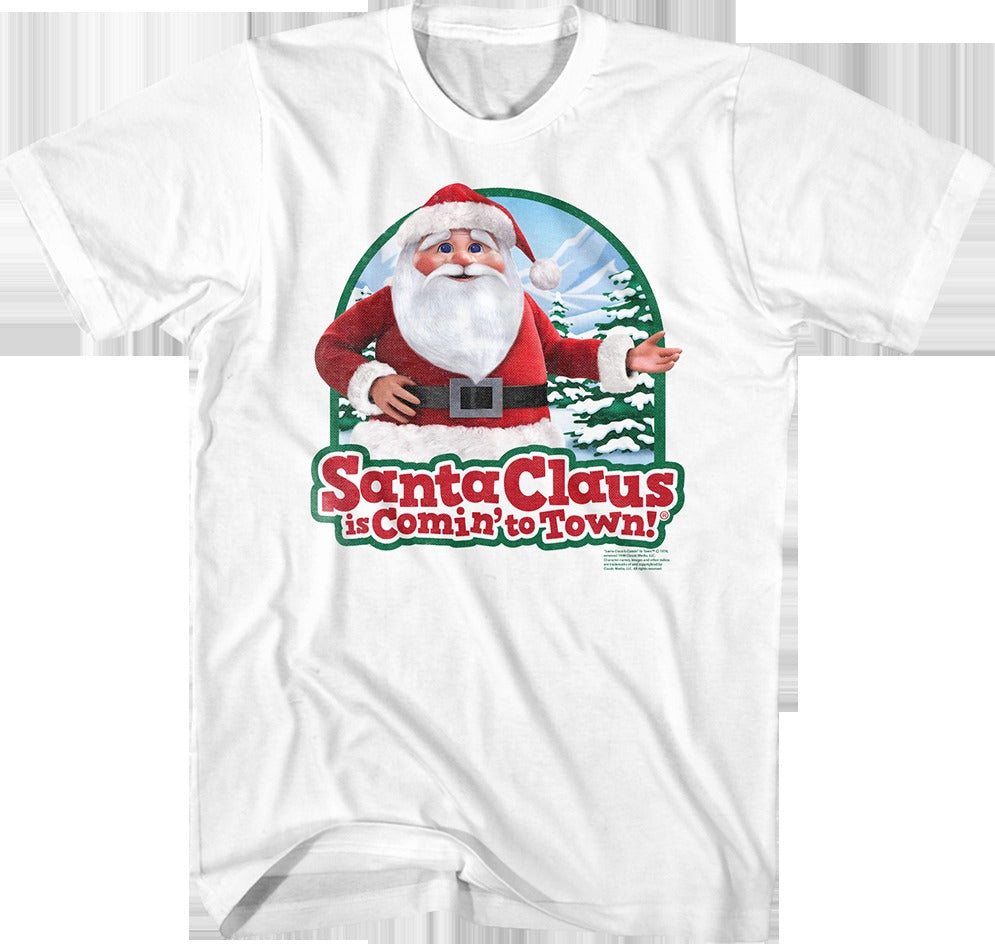 Vintage Santa Claus Is Comin' To Town T-Shirt