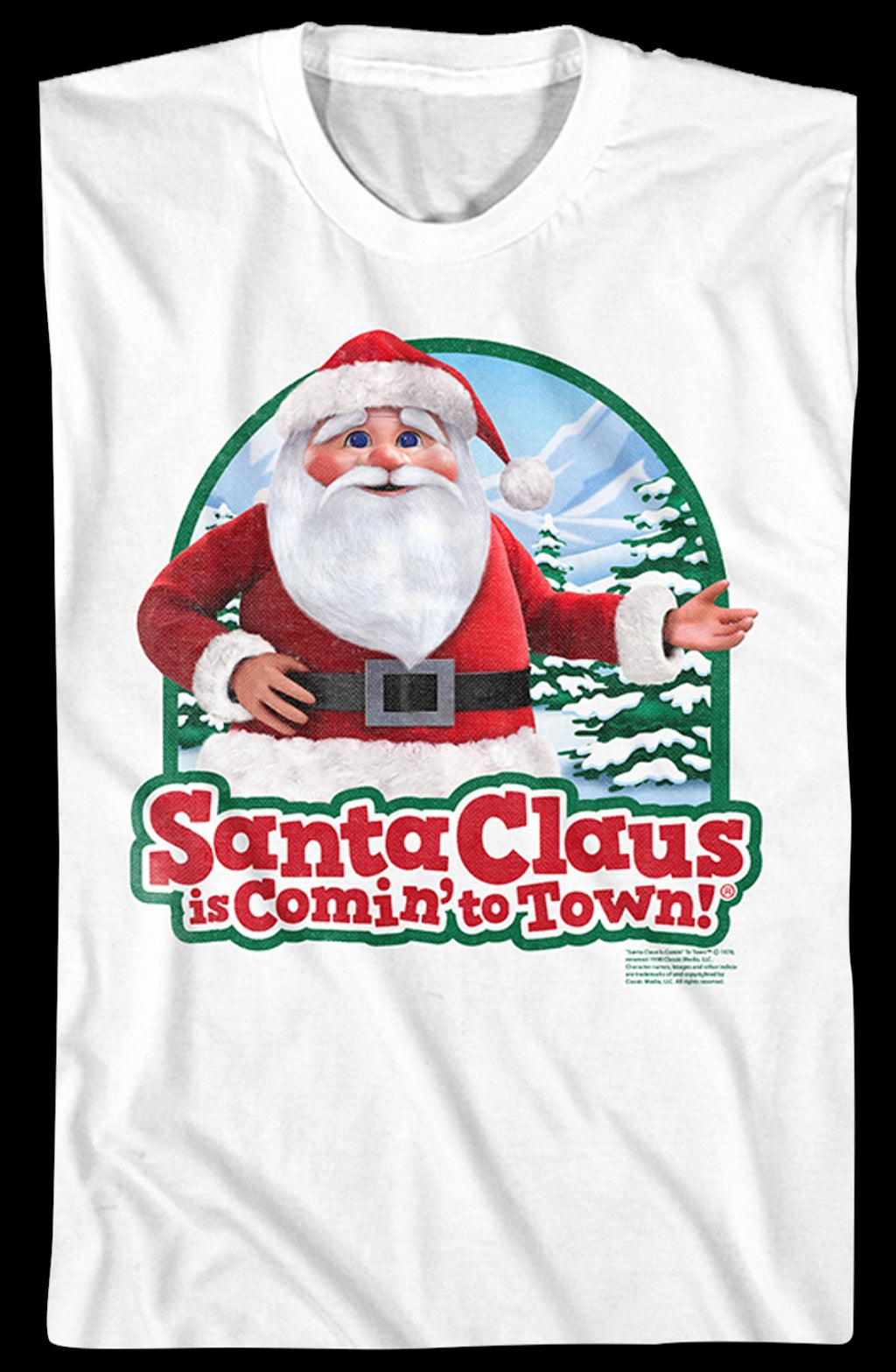 Vintage Santa Claus Is Comin' To Town T-Shirt