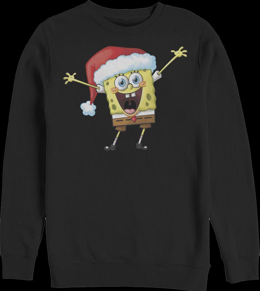 Vintage Santa Hat SpongeBob SquarePants Sweatshirt