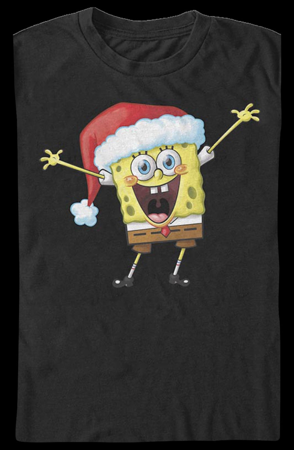 Vintage Santa Hat SpongeBob SquarePants T-Shirt