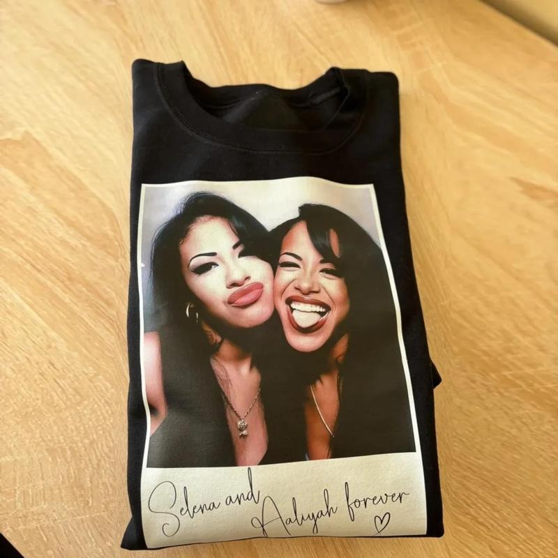 Vintage Selena and Aaliyah Shirt, Selena Shirt, Aaliyah Shirt, Aaliyah One in a Million Shirt, Aaliyah Merch, Aaliyah Hiphop Shirt, Aaliyah Graphic Tee, Hiphop Graphic Tee, Aaliyah RnB Singer, gift for fans, gift for him, gift for her Top Womenswear