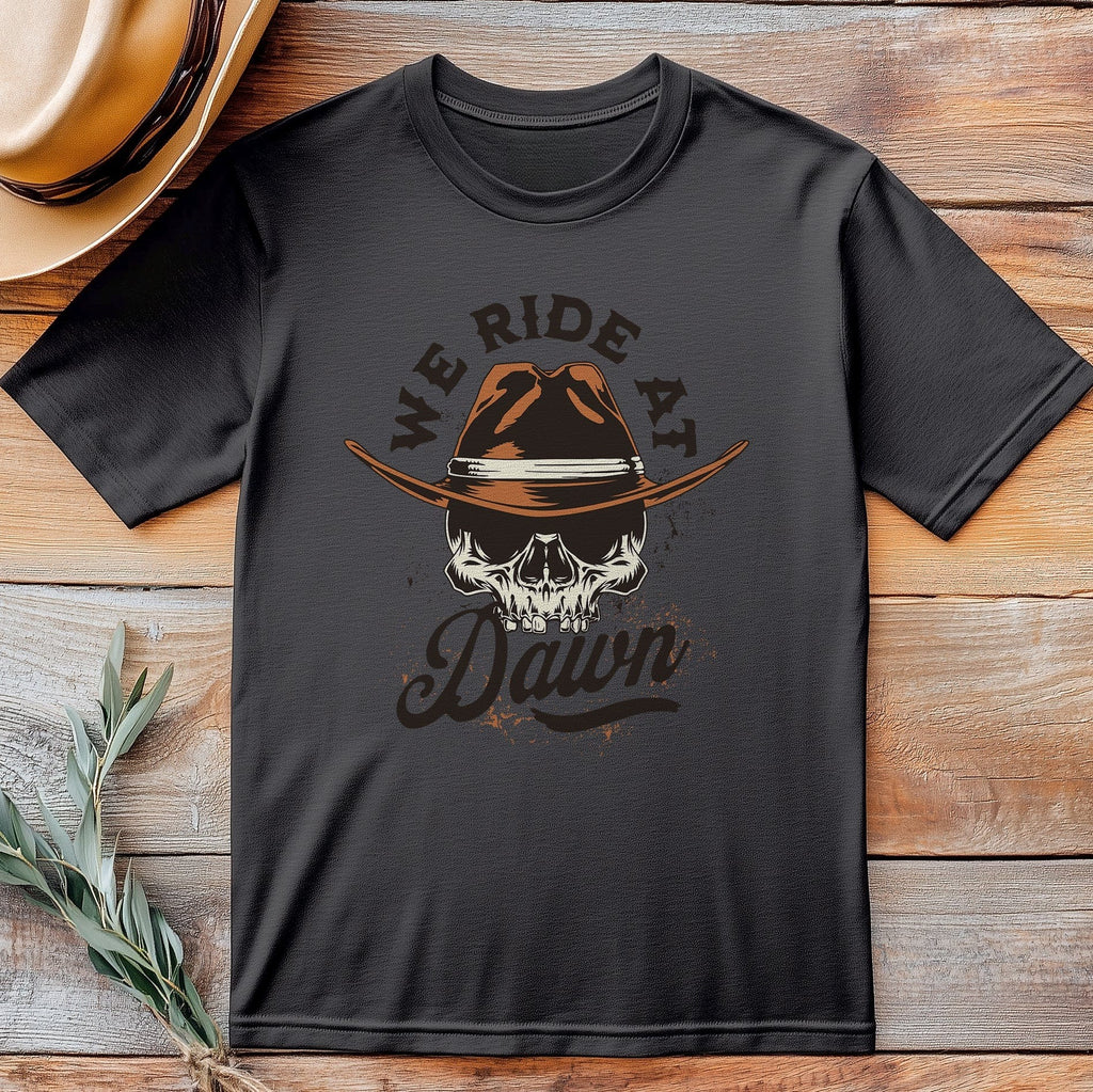 Vintage Skull Western T-Shirt - Saddle