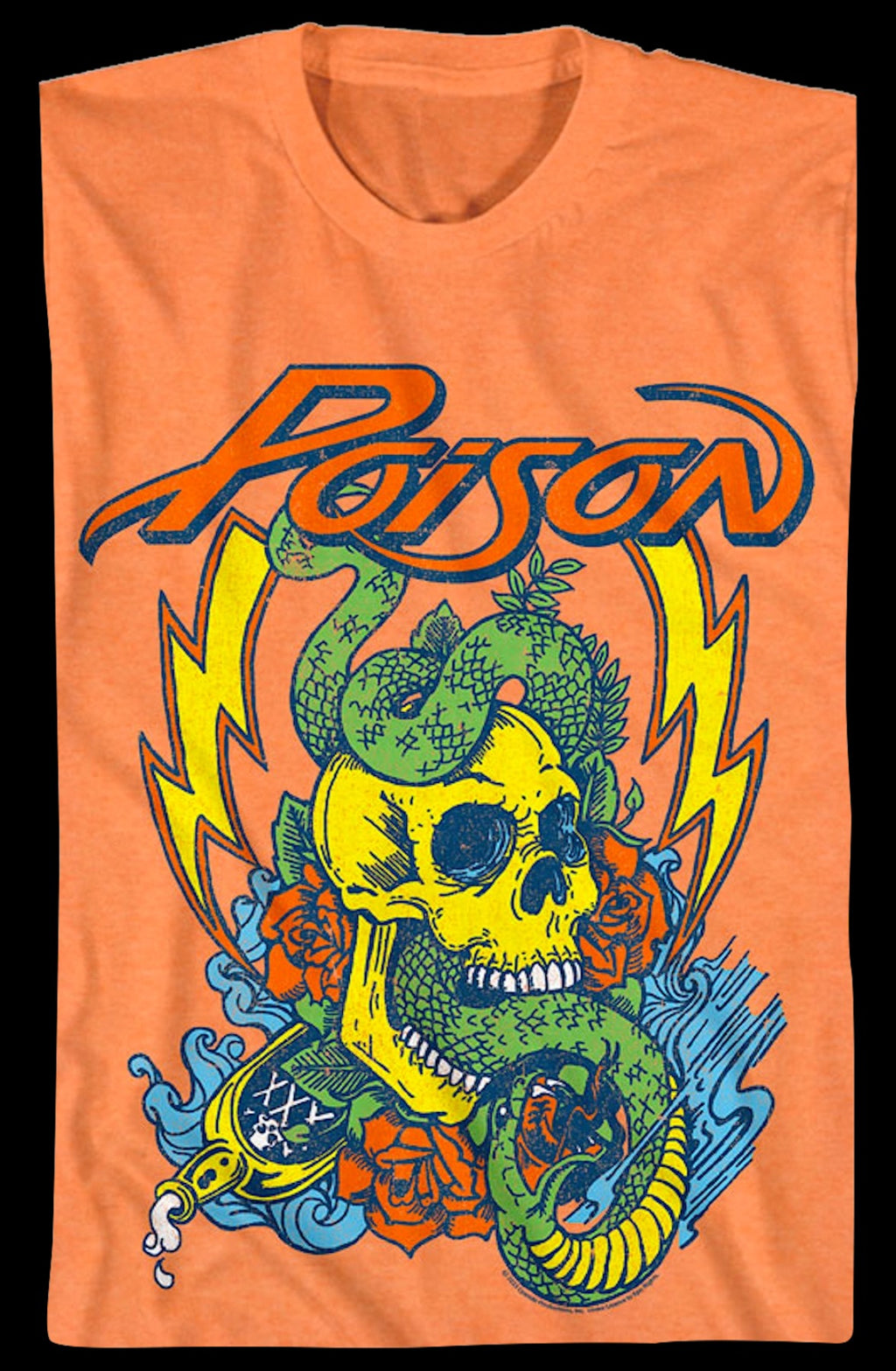 Vintage Snake & Skull Poison T-Shirt