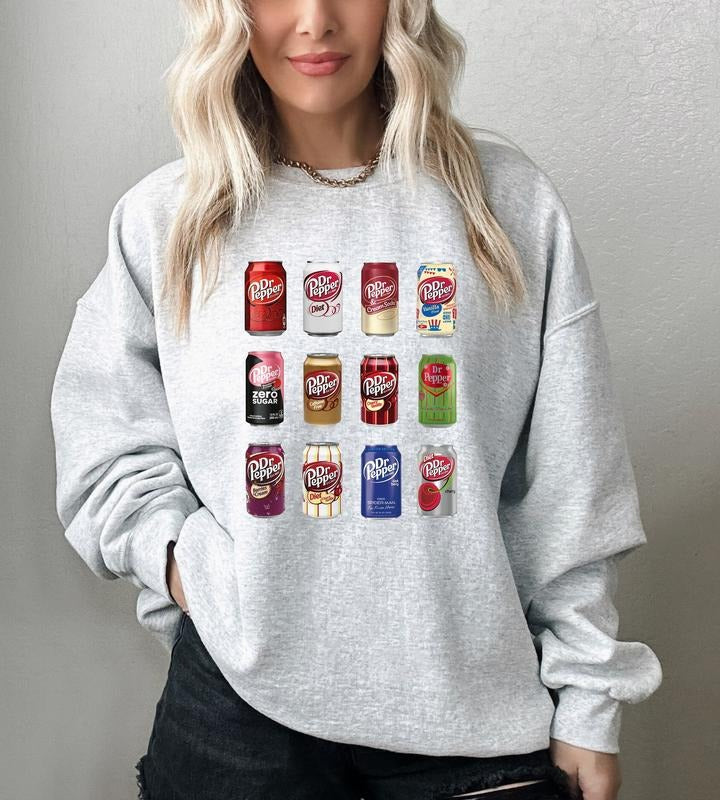 Vintage Soda Canned Shirt, Dr Pepper Sweatshirt, Trendy Soda Hoodie, Dr. Pepper Sweatshirt, Soda Sweatshirt, Pop Sweatshirt