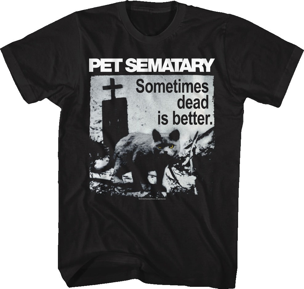 Vintage Sometimes Dead Is Better Pet Sematary T-Shirt