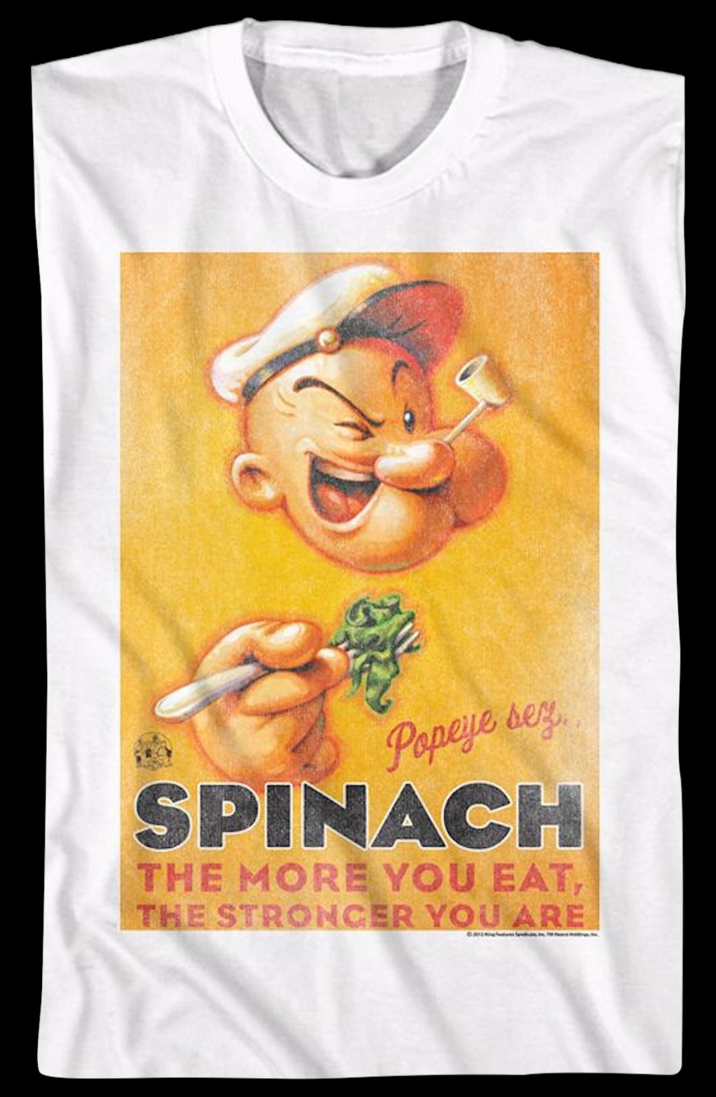 Vintage Spinach Poster Popeye T-Shirt
