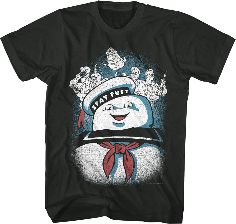 Vintage Stay Puft Collage Real Ghostbusters T-Shirt