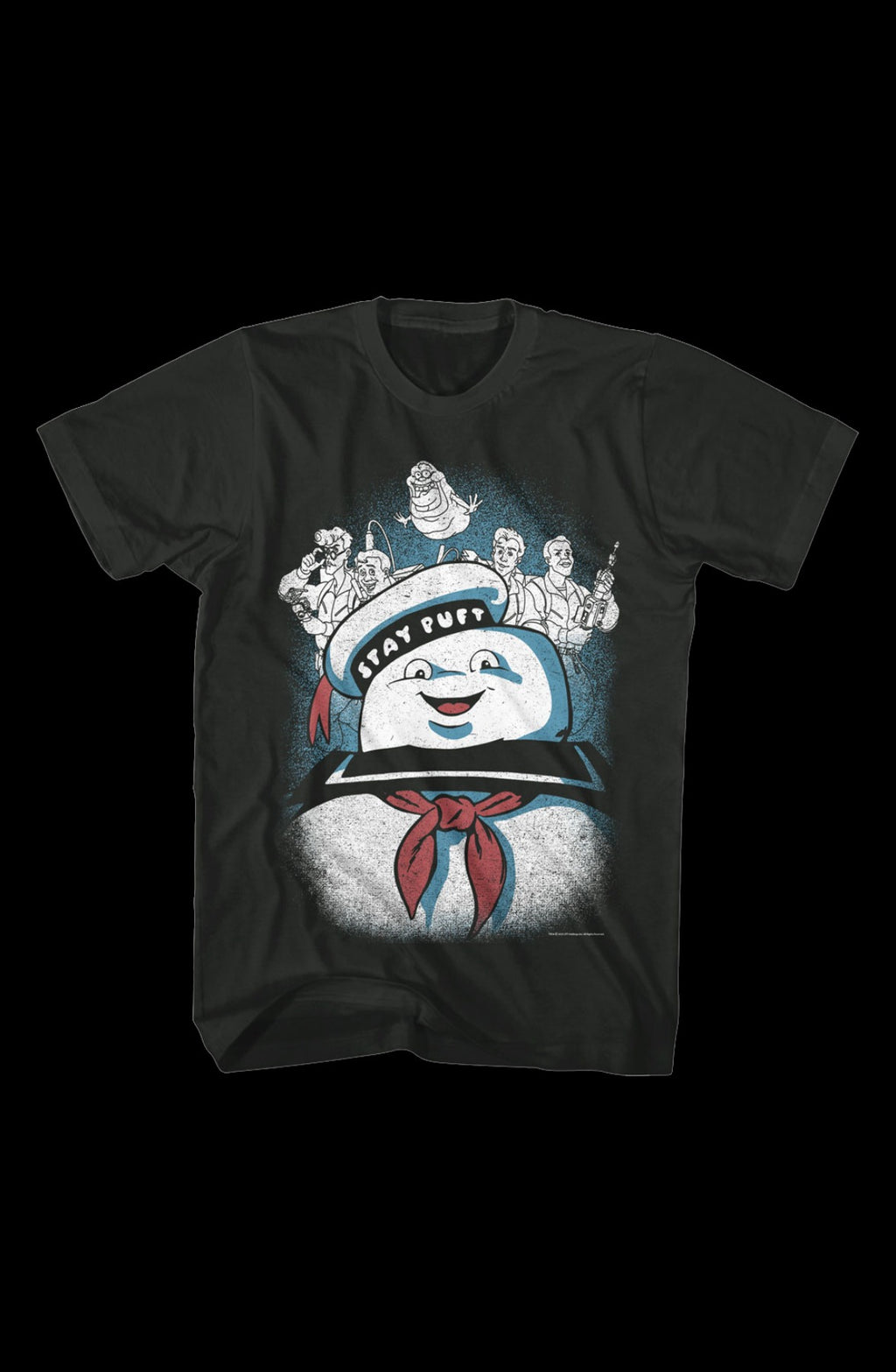 Vintage Stay Puft Collage Real Ghostbusters T-Shirt