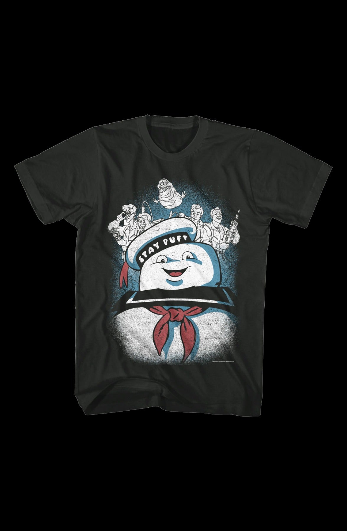 Vintage Stay Puft Collage Real Ghostbusters T-Shirt