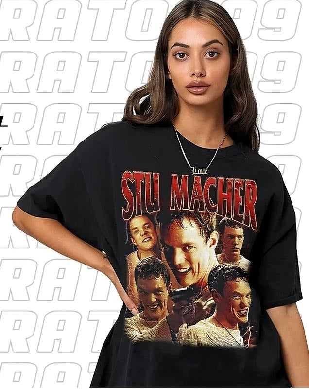Vintage Stu Macher Tshirt, Vintage 90s Bootleg Classic Graphic, Matthew Lillard Retro Bootleg Rap Shirt, Scream Horror Movie Top Shortsleeve Tshirt