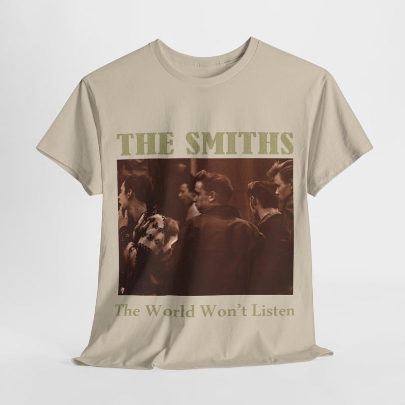 Vintage The Smiths Aesthetic T-Shirt - Retro The Smiths Shirt - The Smiths Shirt 80s Retro Musical Vintage T-Shirt Cotton Classic