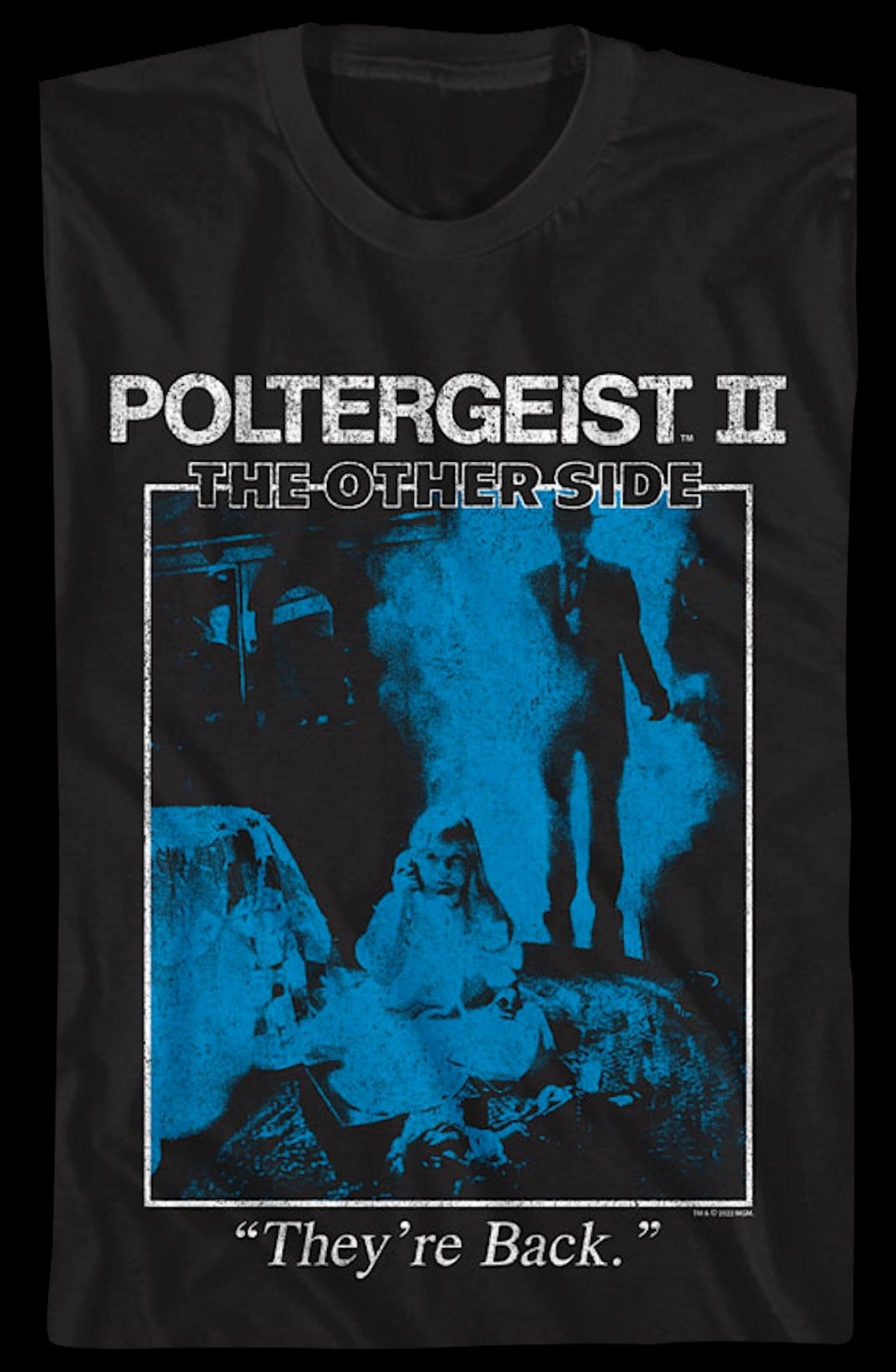Vintage They're Back Poster Poltergeist II T-Shirt