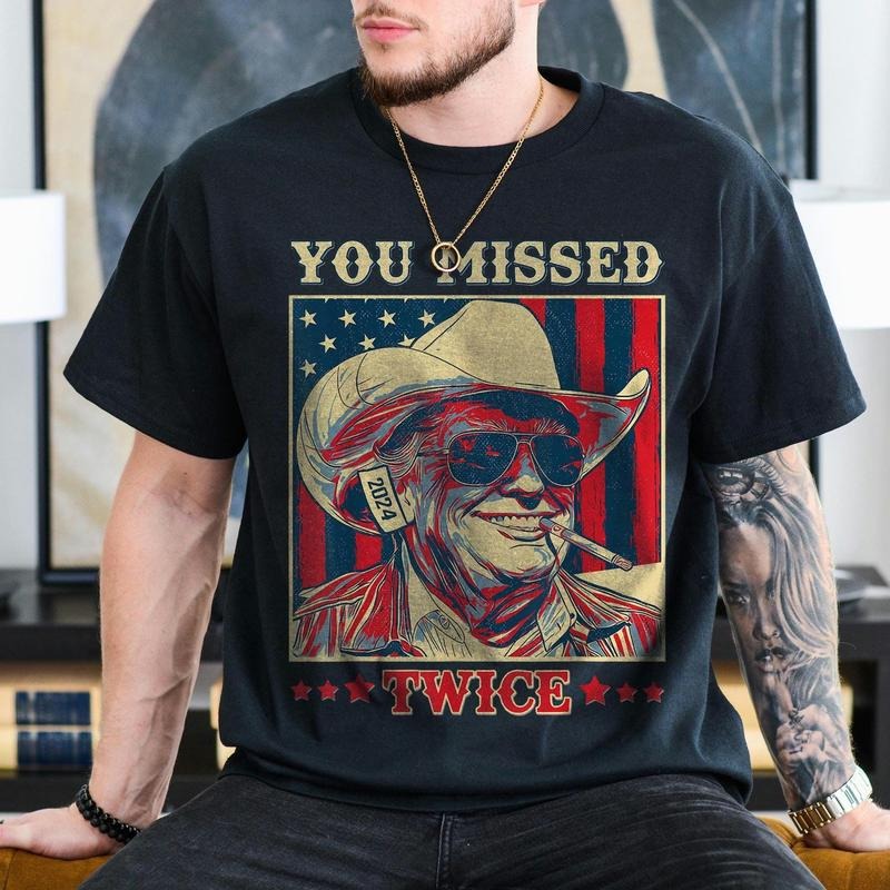 Vintage Trump Western Cowboy T-Shirt, Retro Sweatshirt, & Hoodie