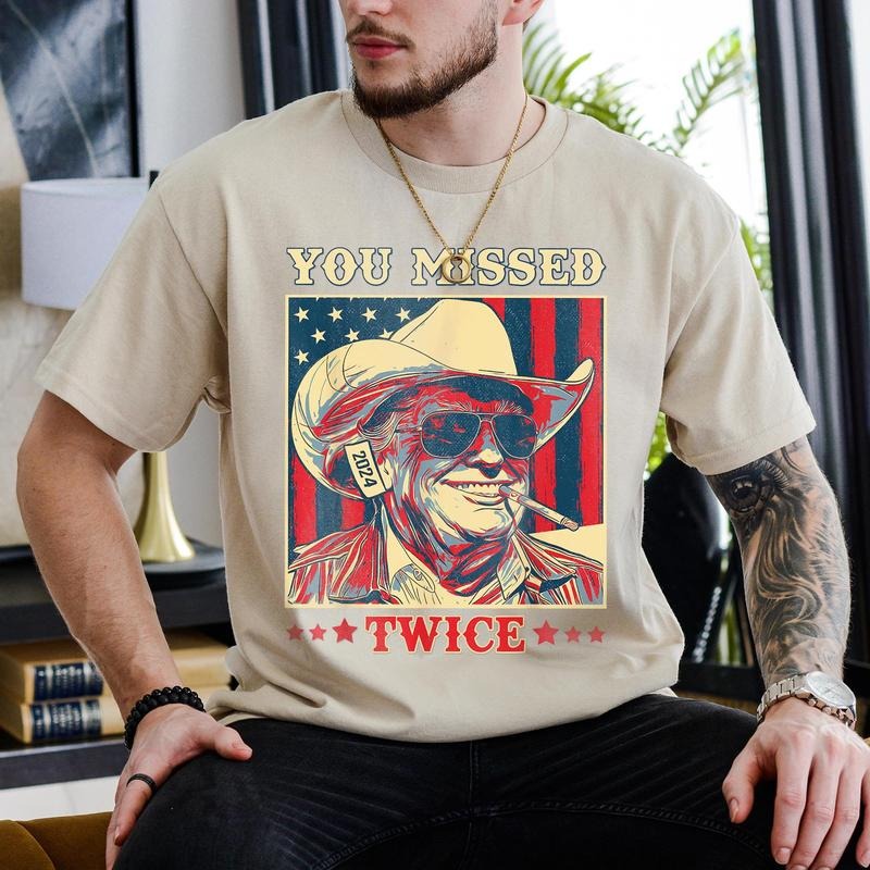 Vintage Trump Western Cowboy T-Shirt, Retro Sweatshirt, & Hoodie