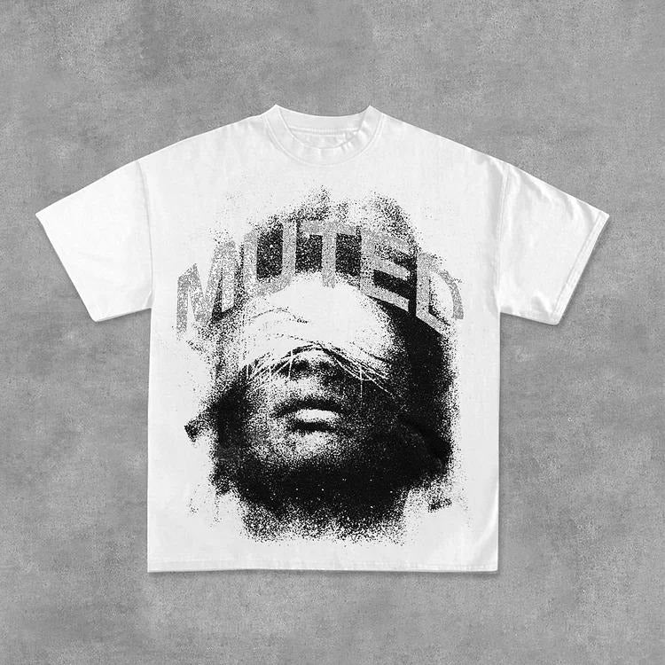 Vintage Unisex MUTED Graphic Casual Cotton T-Shirt - Cotton Shirt - S to 4XL - Multiple color