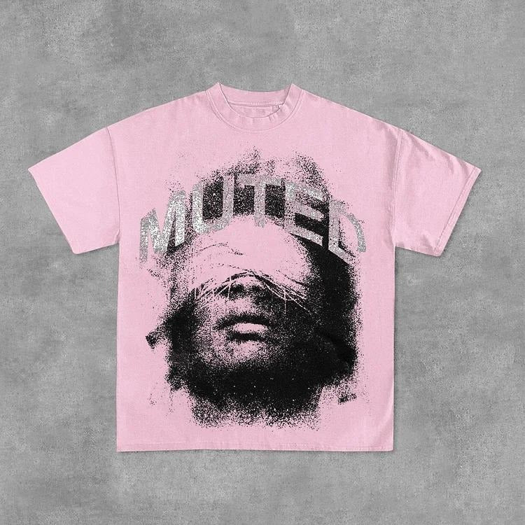 Vintage Unisex MUTED Graphic Casual Cotton T-Shirt - Cotton Shirt - S to 4XL - Multiple color