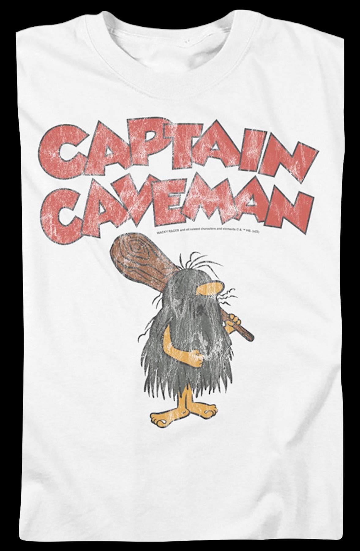 Vintage White Captain Caveman T-Shirt
